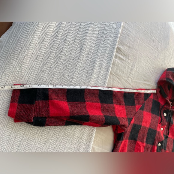 Vintage 70’s wool cropped Buffalo plaid pullover jacket - Picture 3 of 8